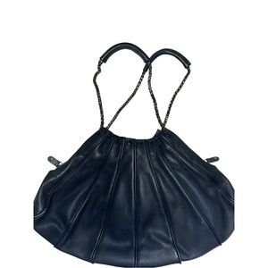 Couture Designer Bliss Lau Navy Shoulder Bag